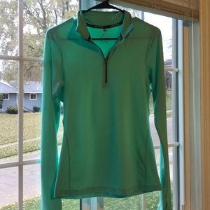 Aqua Nike Dri fit running sweater